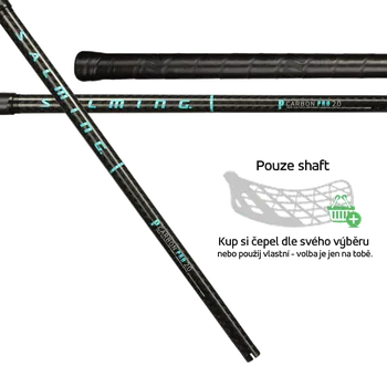 Florbalová hůl SALMING Shaft P-series Carbon Pro 2.0 F25 Black/Blue 103 cm - 103 (114) cm
