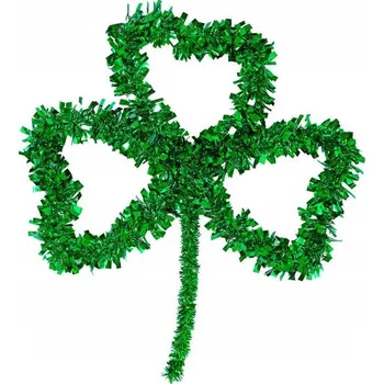 Party dekorace MEGA Dekorace Jetel na Den svatého Patrika Zelený Čtyřlístek 35 cm.