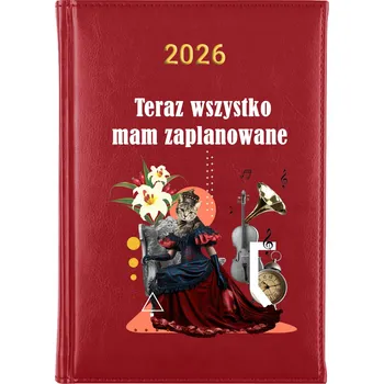 Kalendář Knižní kalendář 2026 A5 červený