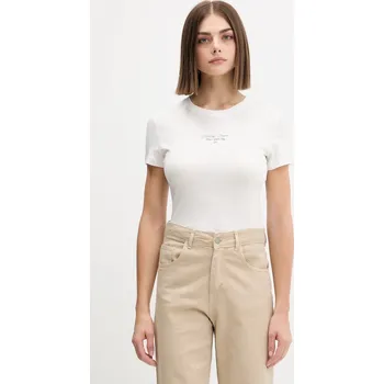 Pánské tričko Tričko Tommy Jeans DW0DW21542 bílá 00B, vel. M