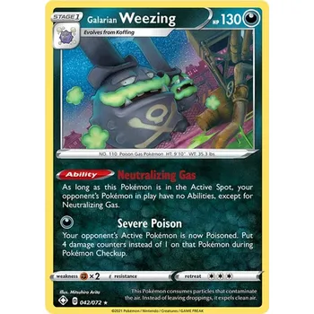 Sběratelská karetní hra Galarian Weezing 042/072 - Shining Fates Typ karty: Reverse Holo