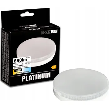 Žárovka Sanico Goldlux Platinum LED žárovka GX53 6W 660lm 3000K teplá bílá 327062