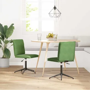 Jídelní židle vidaXL Jídelní židle 2 ks světle zelené samet