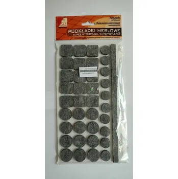 Obraz Podložky FILC Mix Středně šedé 38ks, tloušťka 6-7 mm