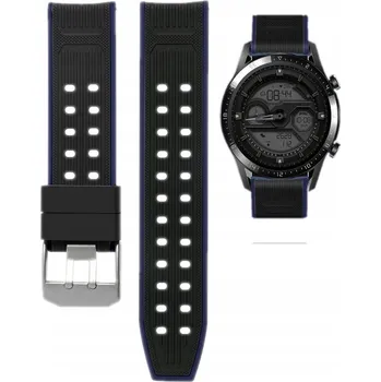 Řemínek na hodinky DVOUBAREVNÝ SILIKONOVÝ ŘEMÍNEK ŘEMÍNEK 22MM PRO HODINKY SAMSUNG AMAZFIT GARMIN