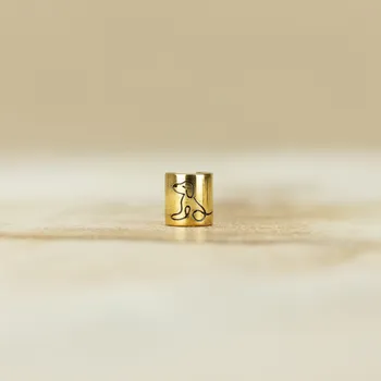 Dětské navlékací korálky Pes Barva: Zlatá