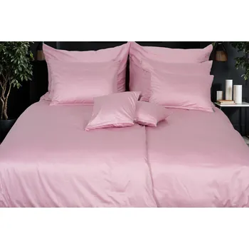 Povlečení Glamonde Paloma růžové 140 x 200, 70 x 90 cm zipový uzávěr