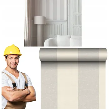 Tapeta Tapeta Venetian Stripes Šedá vinylová tapeta s proužky na vliesovém podkladu 10 m x 53 cm