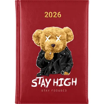 Kalendář Knižní kalendář 2026 A5 červený