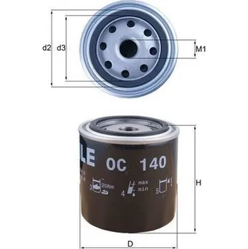 Olejový filtr Olejový filtr MAHLE OC 140