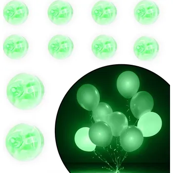 Party dekorace LED diody do balónků ZELENÉ 12 KS DEKORACE NA PÁRTY