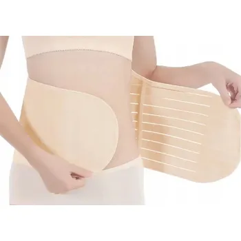 Podprsenka POPORODNÍ STAHUJÍCÍ PÁS S KOSTICEMI, KORZET ZPEVŇUJÍCÍ POSTAVU, BÉŽOVÝ