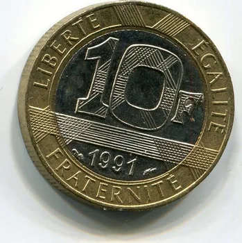 FRANCIE. 10 francs 1991.