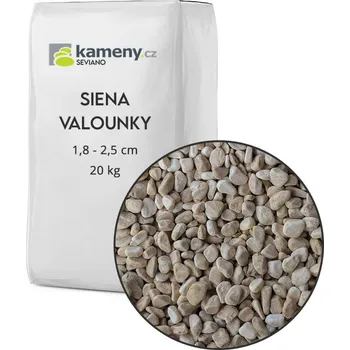 Zahradní dekorace Kameny.cz Okrasné kameny Siena valounky žluté 20 kg