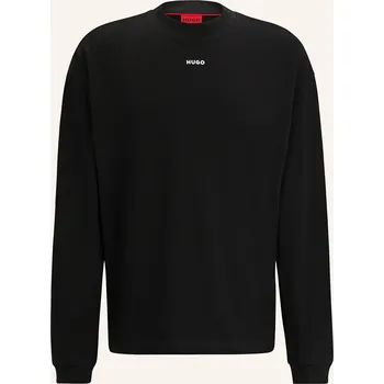 Pánské tričko Hugo Pánské Tričko S Dlouhým Rukávem Daposo, 001 black, XL