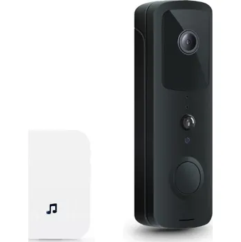 Sada domovního alarmu WIFI TUYA vodotěsný video zvonek PST-T30 black