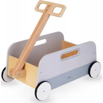 Dřevěná hračka Dřevěný vozík na hračky Přívěs k tahání Mamabrum