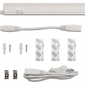 Lampička LED lišta, lampa PODLINKOVÁ 8W 60cm + Kabel AKS