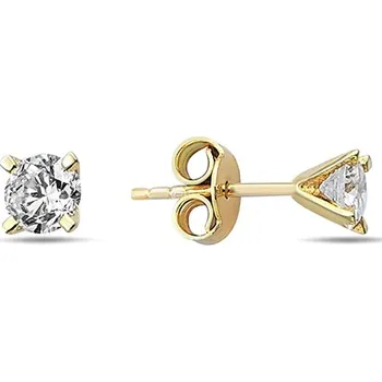 Náušnice Lillian Vassago Zlatá náušnice na puzetu zdobená zirkonem 2,5 mm, jeden kus LLV98-GER168P/01 Barva zlata: Žlutá