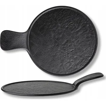 Talíř Servírovací talíř s rukojetí Wilmax 30,5x21,5 cm černý matný porcelán