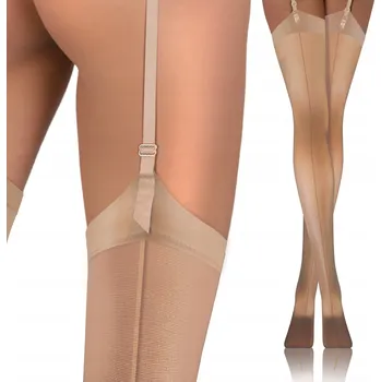 Dámské punčochy Sesto Senso dámské punčochy k podvazkovému pásu, polomatné, 20 DEN, velikost 3/4