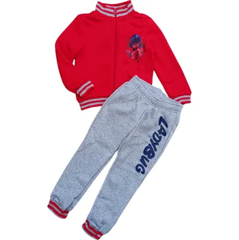 Sun City Dívčí tepláková souprava KOUZELNÁ BERUŠKA červený vršek Barva: Červená, Velikost: 134