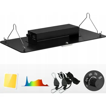 Osvětlení pro růst rostliny Profesionální LED Lampa pro Pěstování Rostlin s Plným Spektrem Quantum 200W 3000K