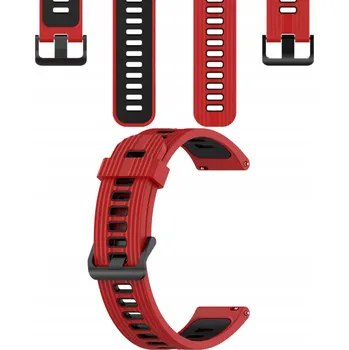 Řemínek na hodinky DVOUBAREVNÝ SILIKONOVÝ ŘEMÍNEK ŘEMÍNEK 22MM PRO HODINKY SAMSUNG AMAZFIT GARMIN
