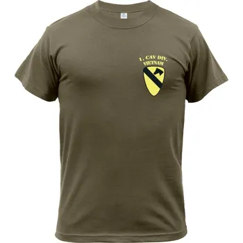 Pánské tričko MMB Tričko 1ST CAVALRY DIV. VIETNAM tm. oliva