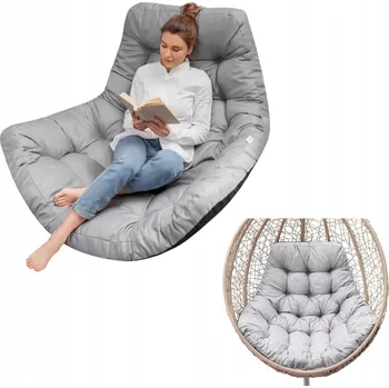 Podsedák Polštář na zahradní houpačku Voděodolná poduška na křeslo kokon 120 x 100 cm