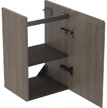 Koupelnový nábytek Ideal Standard Finesse - Skříňka pod umývátko, 35x31x55 cm, 1 dvířka, panty vpravo, Dark Elm E3403UR