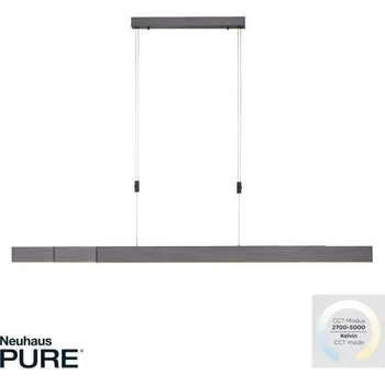 Paul Neuhaus Závěsné LED svítidlo PURE-MOTO, 3x13W, d. 120 cm, 2700-5000K, nastavitelné Barva: Platina
