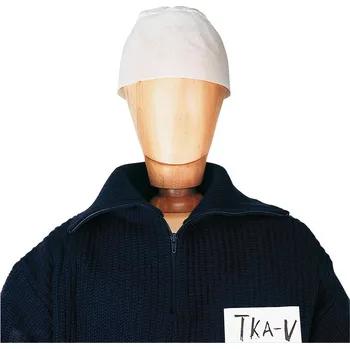 Pracovní zástěra Čepice pro jedno použití, bílá, 100 ks v boxu