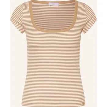 Dámské tričko Riani Dámské Tričko, světle hnědá / bílá / zlatá, 34