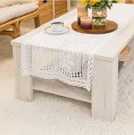 INESS Běžec s krajkou 60x120 cm bílý