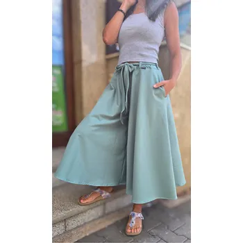 Dámská sukně Kulišárny DÁMSKÁ tepláková kalhotová sukně SAGE VELIKOST: 40-42, DÉLKA: MINI - nad kolena