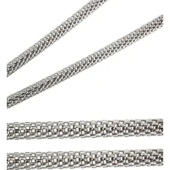 Materiál na výrobu šperku Kulatý 3mm řetízek z chirurgické oceli - 1m - Nerez SL