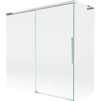 Vanová zástěna Dvoudílná vanová Paraván Mexen 160 x 150 cm průhledná