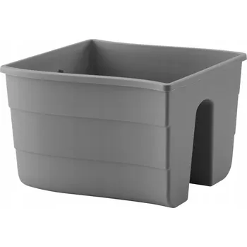 Květináč Květináč plast černý, šedý Form-Plastic 29,5 cm x 28,5 cm x 20 cm
