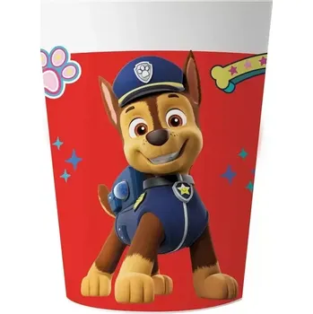 Party nádobí Plastové kelímky Tlapková patrola 230ml - 2ks