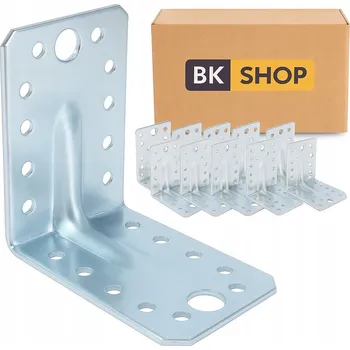 Tesařské kování KP 1 Tesařský úhelník montážní 90x90x65, silný plech 2,5 mm, 50 ks
