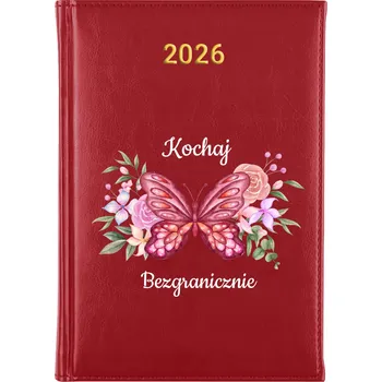 Kalendář Knižní kalendář 2026 A5 červený