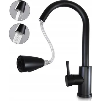 Vodovodní baterie Stojánková kuchyňská baterie Rebiko, černá