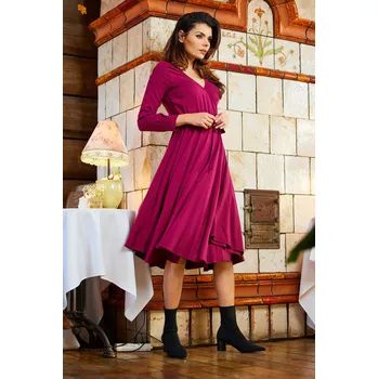 Dámské šaty Šaty pro ženy Awama A471 Awama tmavě červená | fuchsiová 2053829