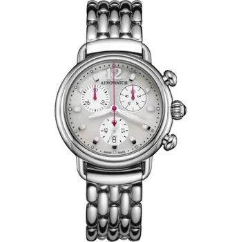 Hodinky Aerowatch 1942 Chrono Lady raspberry A 81105 AA04 M