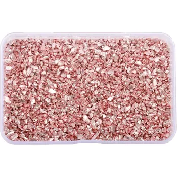 Drcené skleněné kameny do pryskyřice 30 g Dekorativní kamínky s krabičkou Epoxidové tvoření Výplň do formy Umělecké dekorace světle růžová