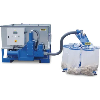 Dílenský lis Briklis Pytlovač na brikety s 6 pytli s pohonem od posuvu briket