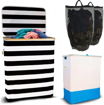 Obraz Volně stojící koš na prádlo Pyntop 160 l černý