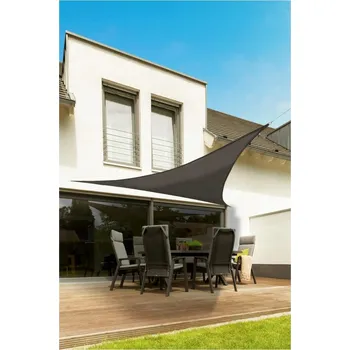 Obraz Sluneční plachta trojúhelníková UV LIVARNO home, 415 x 415 cm, šedá