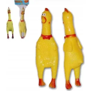 Hračka pro psa Kousátko pro psa kuře pískací hračka 16 cm
